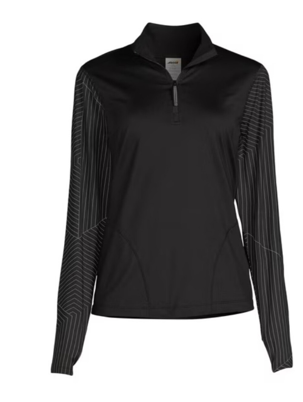 Women's Athleisure Size M Avia Brushed 1/4 Zip Black Jacket